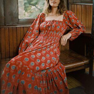 Christy Dawn The Jennica Dress in Sienna Sunflower, Size Small